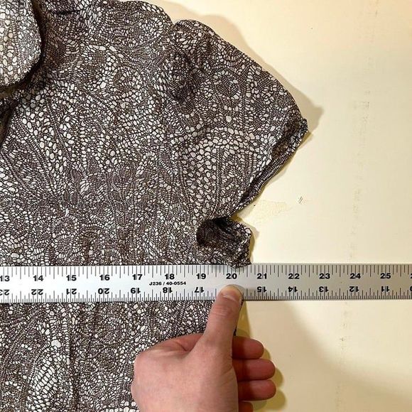 Vintage Faded‎ Glory Short Sleeve Lace Blouse Womens Small - Picture 8 of 8